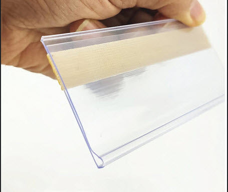 Clear Self Adhesive Ticket / Label Holders 80mm x 45mm Pack of 25