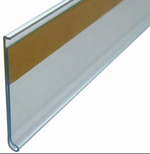 Data Ticket Strip 52mm Flat Clear x 1200mm length Buy 20+ Save 10% - 100+ Save 20%