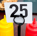Table Number Set of 50 cards , numbers 1-50 set of white 4 " sqr plastic table numbers 1 through to 50