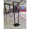 A2 Retail Sign Holder Double Sided Snap Frame Black