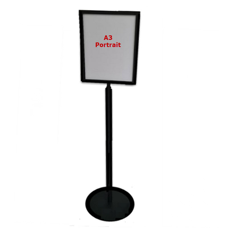 Top Insert Black A3 Portrait Display Stand