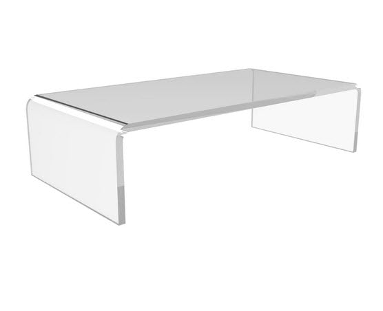 Acrylic clear product display riser. The rectangular bridges, allow ...
