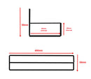 Slatwall Acrylic Display Tray - END OF RANGE Set of 6