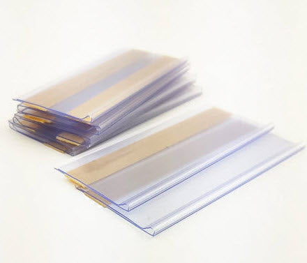 Clear Self Adhesive Ticket / Label Holders 80mm x 26mm Pack of 25