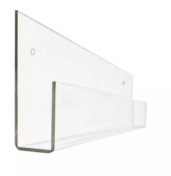 Wall Mounted  400mm Clear Acrylic U Fold Display Holder
