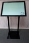 Black A2 Landscape Menu / Poster Display Stand Twin Suppports