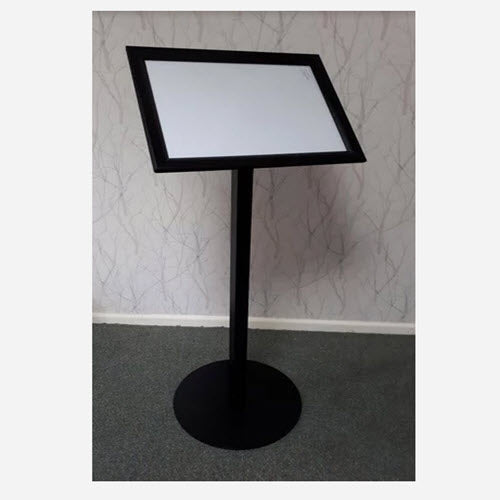 A2 Black Freestanding Snap Frame Menu / Display Stand