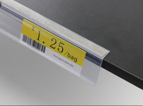 Data Ticket Strip Angled  30mm Clear x 1200mm length Buy 20+ Save 10% - 100+ Save 20%