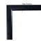 Black A2 Landscape Menu / Poster Display Stand Twin Suppports