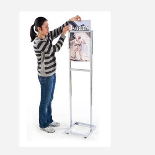 A1 Black Poster Stand / Retail Sign Holder 1500mm high